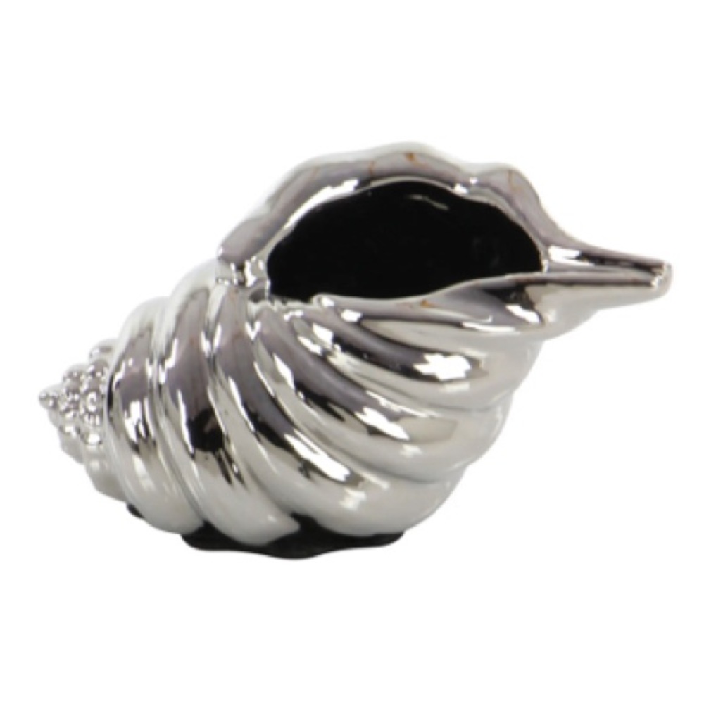 Ceramic Sea Shell Silver